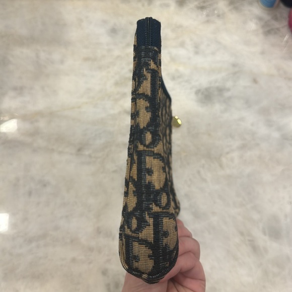 Vintage Dior Canvas Zip Pouch/Clutch - Picture 4 of 16